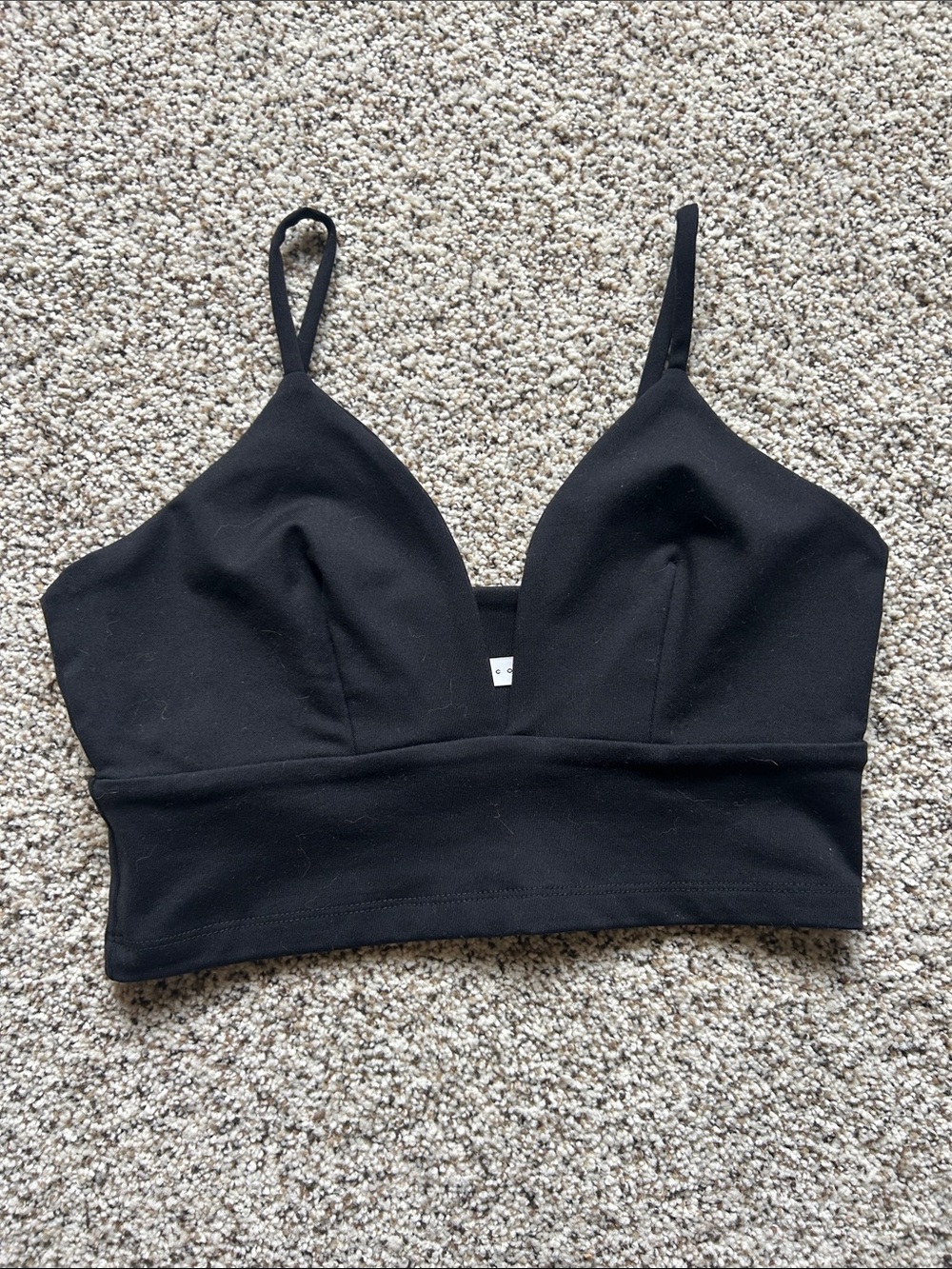 Susana Monaco | Black Bralette Crop Top (S)